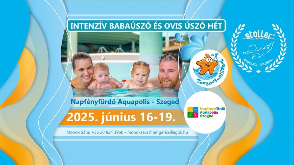 Stoller®️ intenzív babaúszó és ovis úszó hét